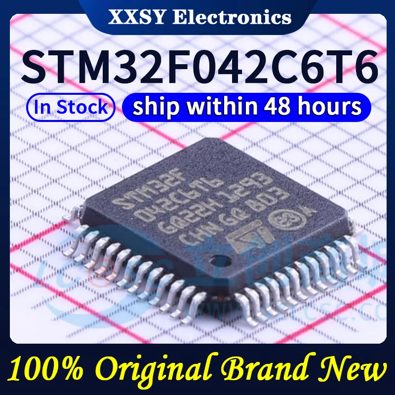 STM32F042F6P6 STM32F042F4P6 STM32F042K6T6 STM32F042K6U6 STM32F042C6T6 STM32F042C6U6 STM32F042G6U6 Disponibile 100% originale e nuovo