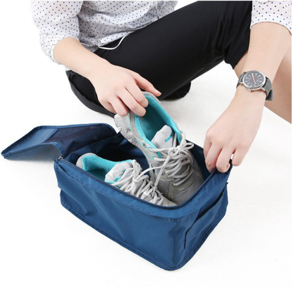 Travel Storage Portable Sneaker Bag Dustproof Breathable Foldable Shoes Storage Bag Single Shoe Storage Bag Zipper Pouch