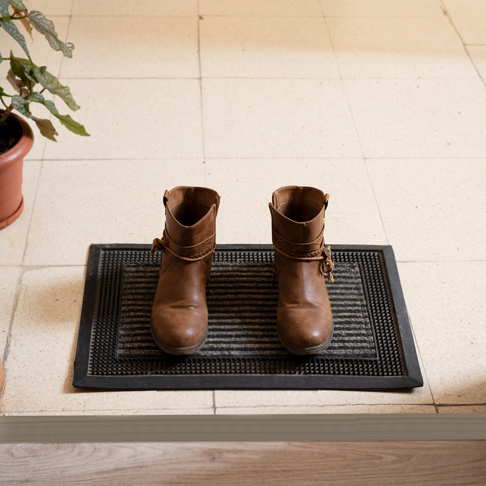 Tiras de borda de madeira autoadesivas para acabamento de piso Transition Grey Pvc