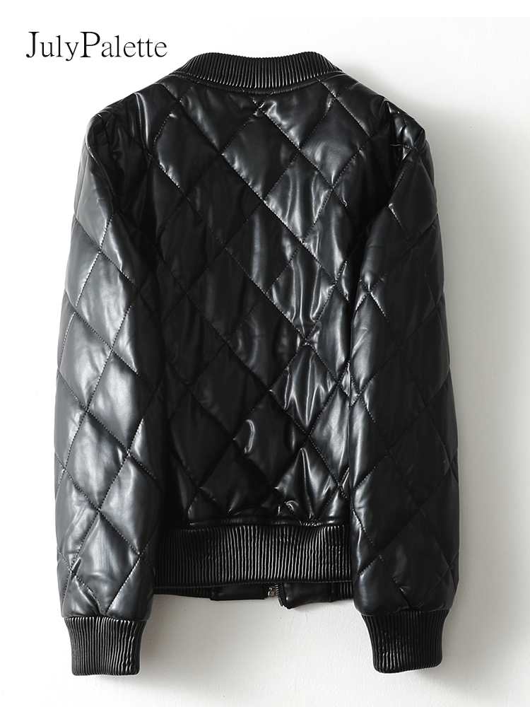 ジュリパレット-女性のための本物のシープスキンレザージャケット、90% ホワイトダックダウン、カジュアルブラックコート、ジッパーラムスキン、ウォームレザーコート、サイズmから5xl、冬