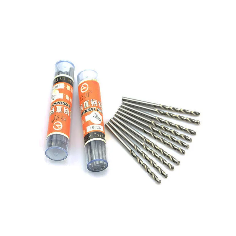 10 ชิ้น/กล่อง 0.5-3.2mm HSS Twist เจาะ Bits Micro Straight Shank เหล็กความเร็วสูงมือไฟฟ้าเจาะบิตสําหรับ Dremel โรตารี่เครื่องมือ