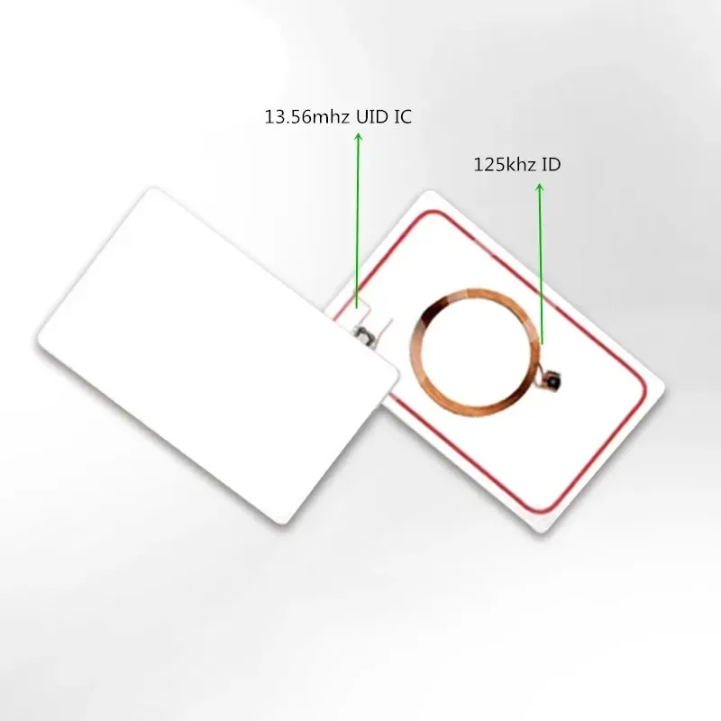 5YOA Dual Chip RFID Keyfob Rewritable IC UID Composite Card 125KHZ T5577 13.56MHZ EM4305+ Frequency Changeable 134KHZ