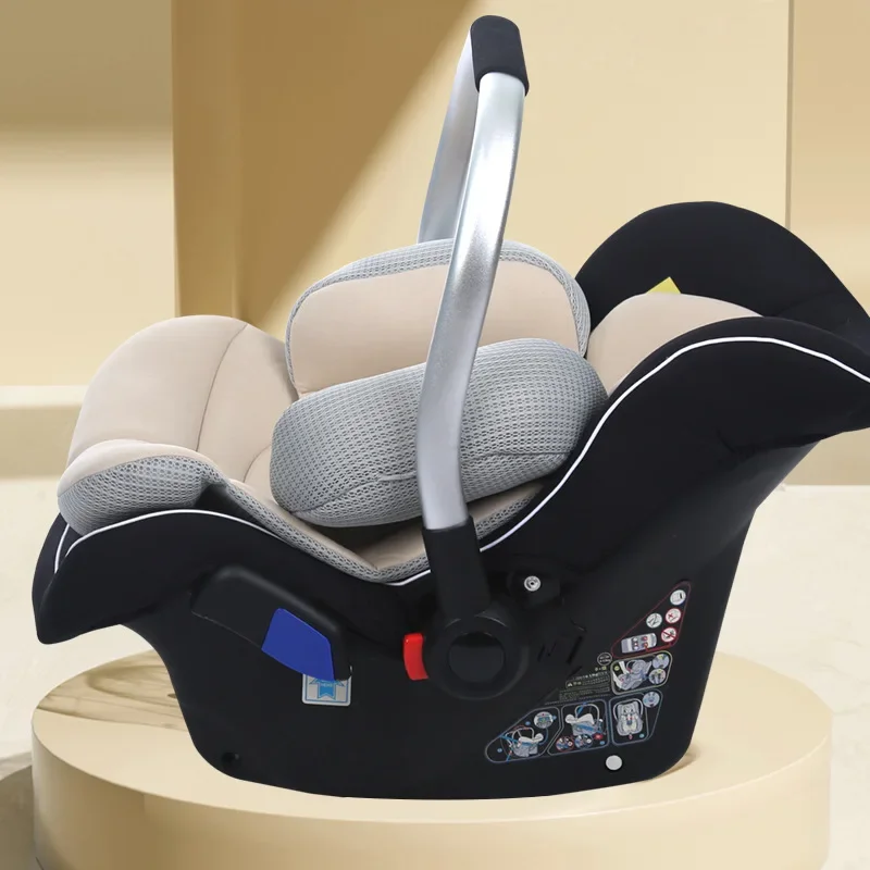 Almofada de assento para carrinho de bebê recém-nascido, cesta de segurança, assento interno, almofada protetora, algodão, cintura, universal