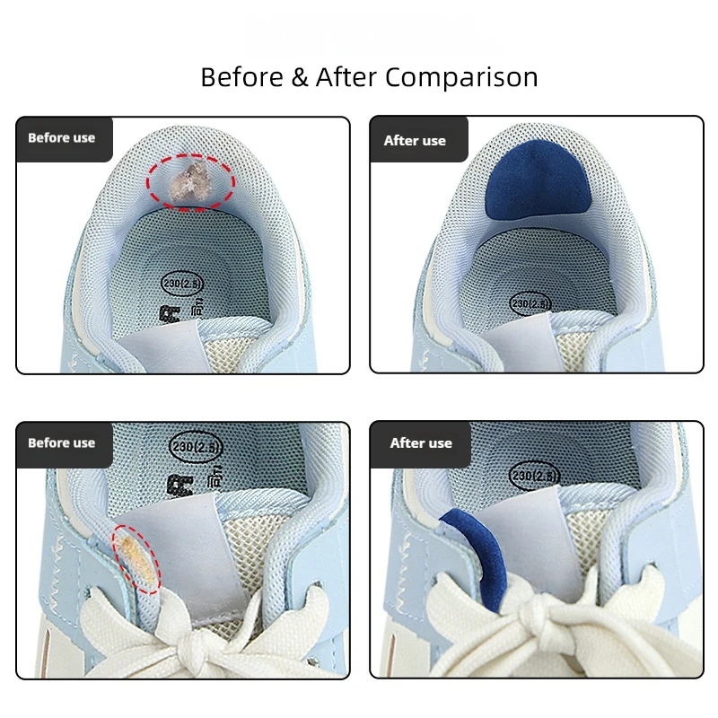6 ชิ้นกีฬารองเท้าแพทช์รองเท้าเสียขอบด้านข้างซับในสติกเกอร์รองเท้าส้นสวมใส่แพทช์ซ่อมเท้าผลิตภัณฑ์ดูแล