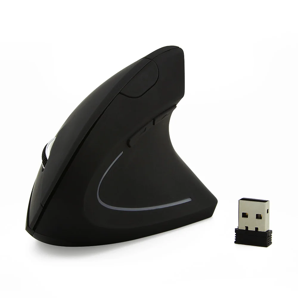 CHYI Công Thái Dọc Chuột Không Dây 2.4G Máy Tính Chơi Game Chuột Quang USB DPI Chuột Tay Trái Cho Laptop máy Tính Để Bàn