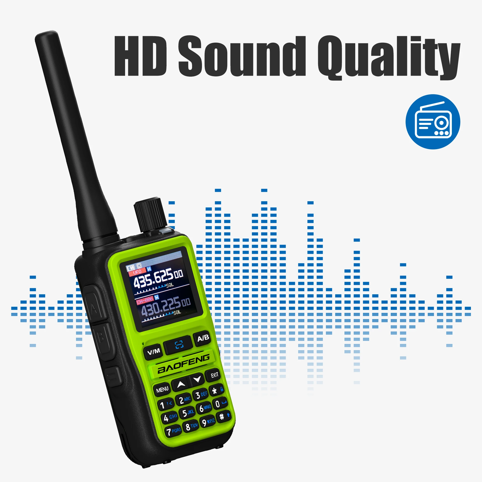 Baofeng UV 5R Mini Walkie Talkie reloj Dual PTT Bluetooth programación tipo C Jack cuatro colores Camping Ham Radio actualización 5R