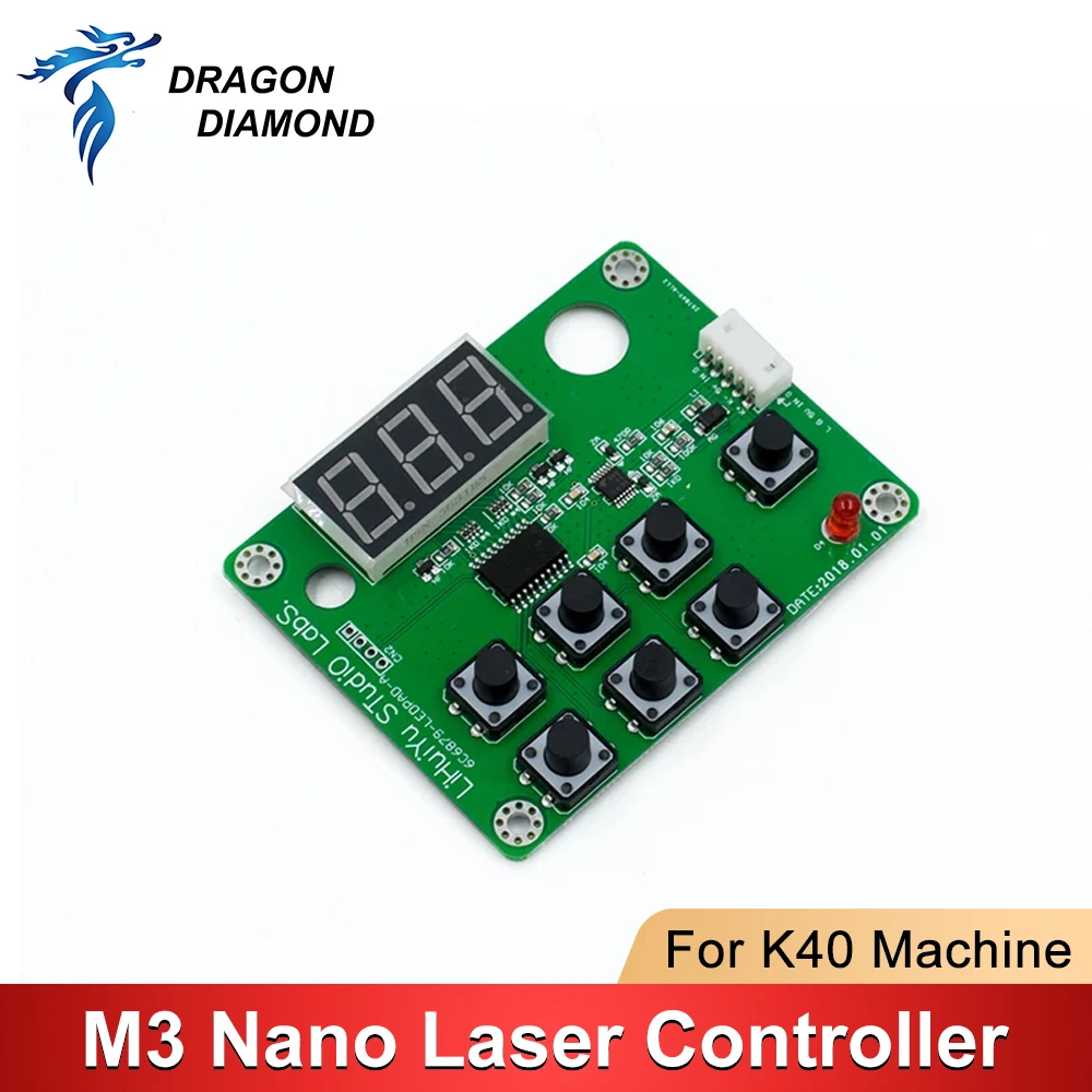 LIHUIYU M2 M3 Nano controlador láser placa principal madre con Panel de Control Dongle DIY sistema cortador de grabado 3020 3040 K40 máquina