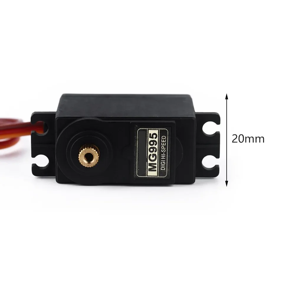 Oferta especial Servos digitales MG995 MG996 de 13KG y 15KG, Servo engranaje para coche Futaba JR, modelo RC, helicóptero, barco para Arduino UNO DIY