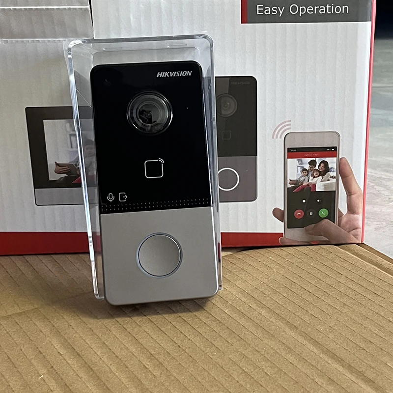 Hikvision wifi poe vídeo porteiro campainha de casa inteligente 2mp câmera estação porta sem fio interfone para villa DS-KV6113-WPE1 (c)