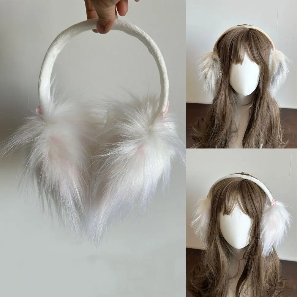 Orejeras de felpa portátiles a la moda, protección suave contra el frío, orejeras plegables, envolturas para los oídos esponjosas, accesorios JK