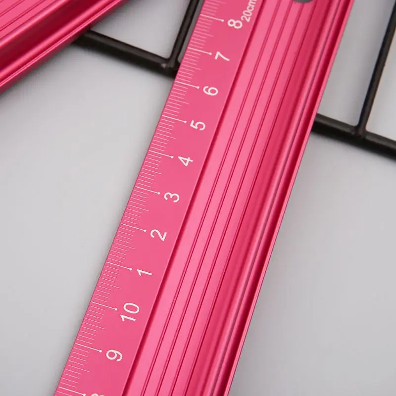 Professional Aluminum Alloy Straight Ruler Protective Scale  Measuring Engineers