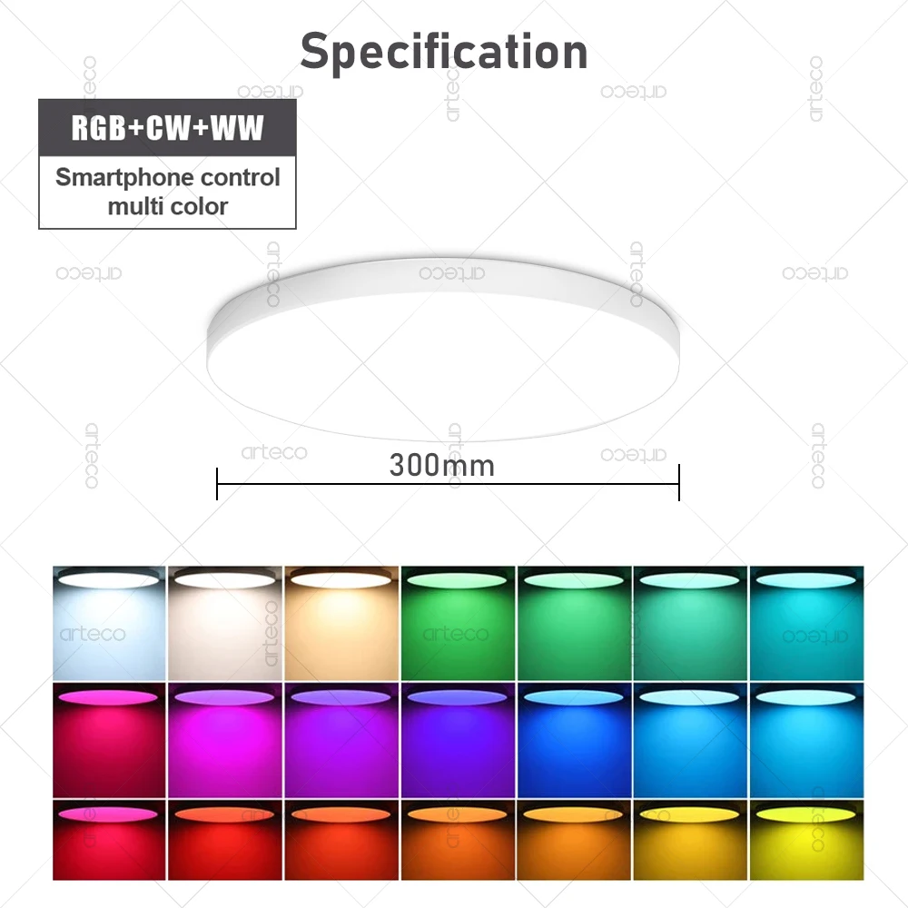 EWelink Zigbee Smart Ceiling Light 24W Zigbee Led Ceiling Lamp RGBCW Led Ceilings Lights Alexa Smart Lamp For Room Yandex Alice