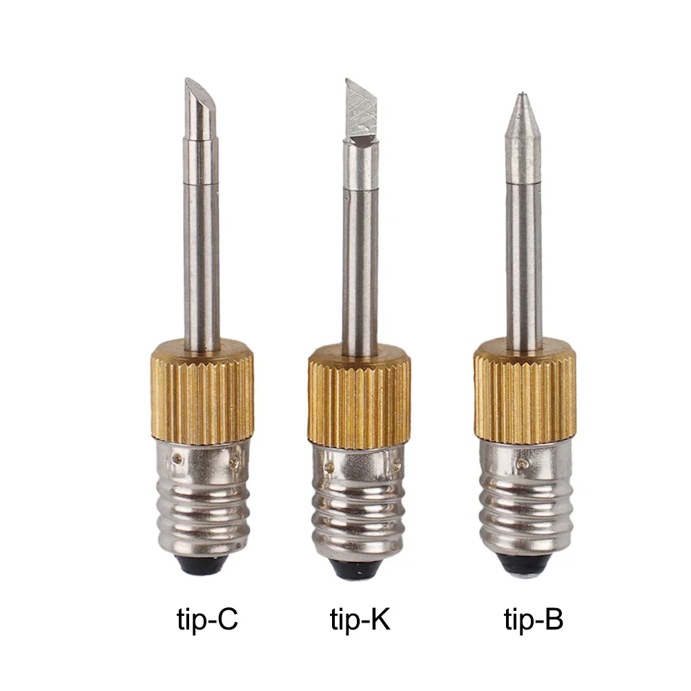 E10 Interface Soldering Iron Tips Welding Tips USB Soldering Tip Set B C K Type Wireless Battery Soldering Iron Tip Solder Iron