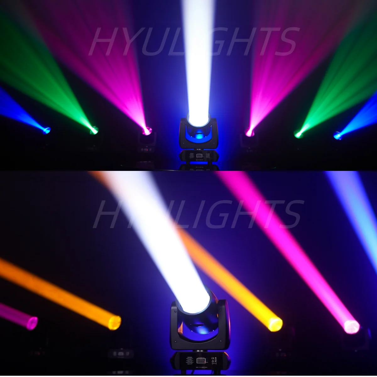 2PCS 200W Mini BEAM SPOT LED Moving Head Beam&Spot 24 Rotating Prisms 14 Gobos 11Color Wheel Strobe Wash DJ Stage lights