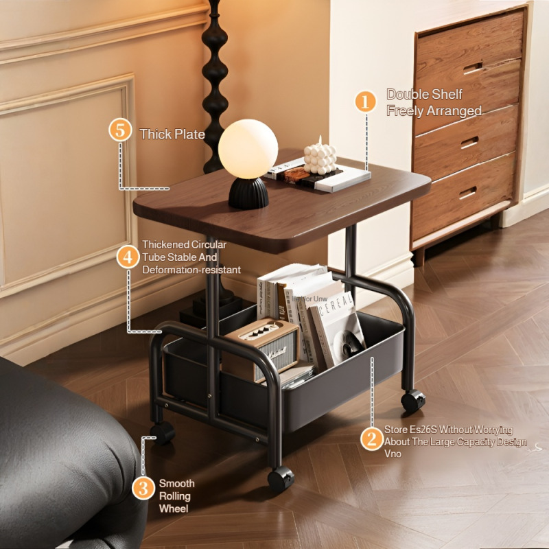 multifunction Tea Rack Small table Wide Desktop New upgrade Hardcore material Thickening Tea Table with Wheels Trolley Storage