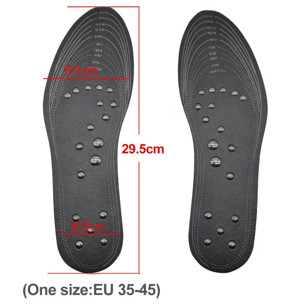 Plantillas de masaje de terapia magnética Unisex, 18 imanes, almohadillas para zapatos de acupresión para pies, plantillas adelgazantes para terapia para bajar de peso