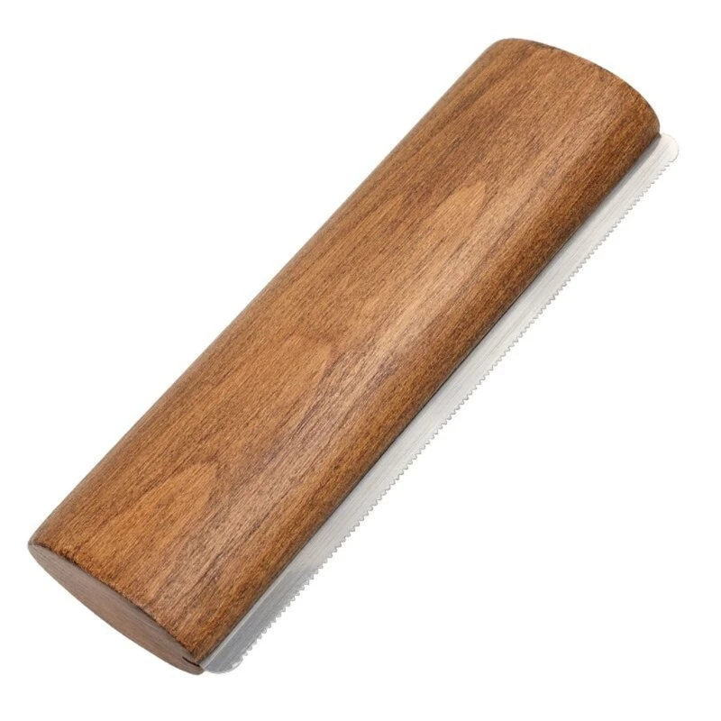 Pferdehaarbürste mit Holzgriff, Pferdehaarbürste, Schaber, Tierhaarentfernungswerkzeug