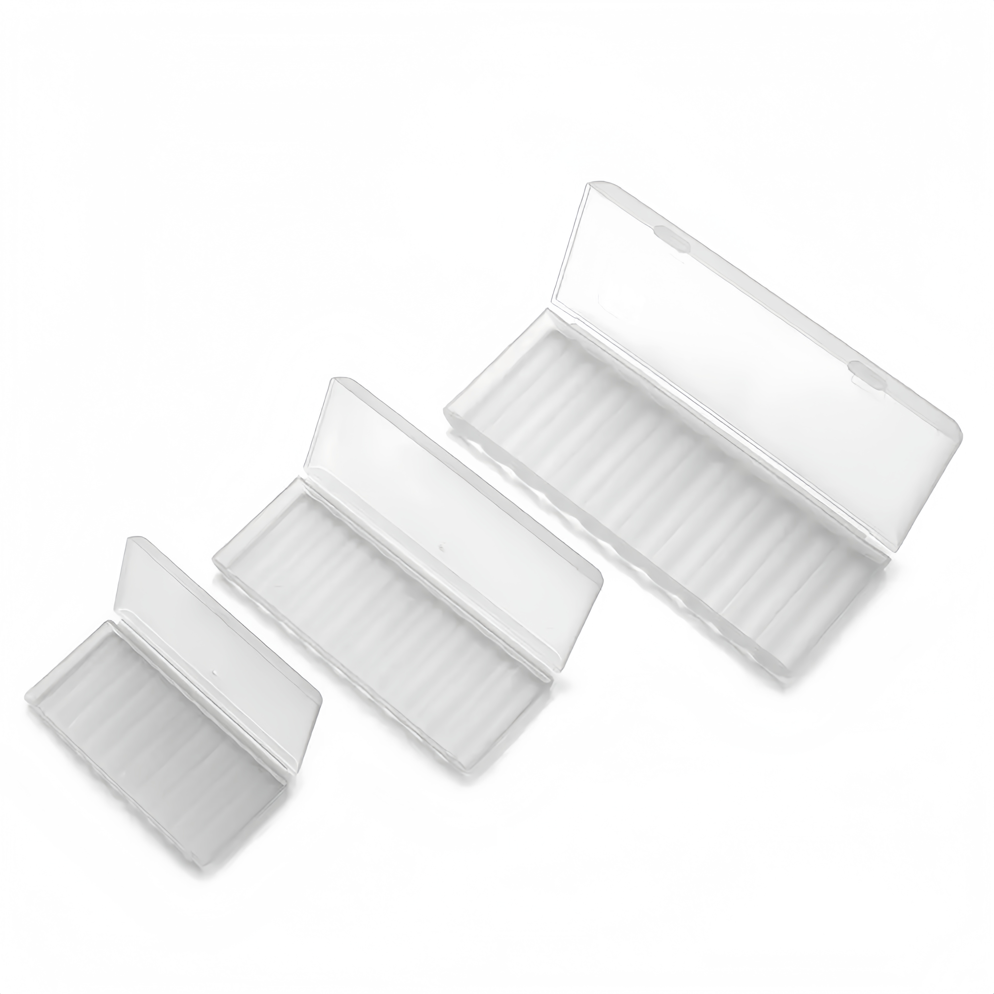 Waterproof multi-slot battery storage box, hard plastic battery case, portable travel storage in white