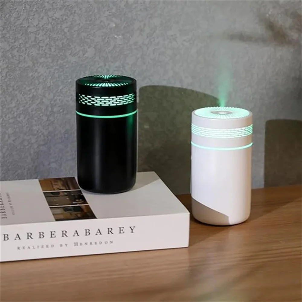 250ML Car Air Humidifier แบบพกพามินิสเปรย์ Mist Humidifier พร้อมไฟ LED USB ขับเคลื่อนน้ํามันหอมระเหย Difffor ห้องนอนและการเดินทาง