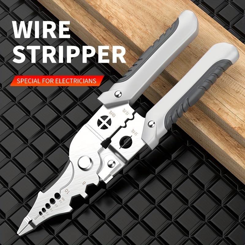 1 PC Multifunctional Wire Strippers ช่างไฟฟ้า CRIMPING คีมตัดสายไฟเครื่องมือฮาร์ดแวร์ Universal คีมตัดลวด