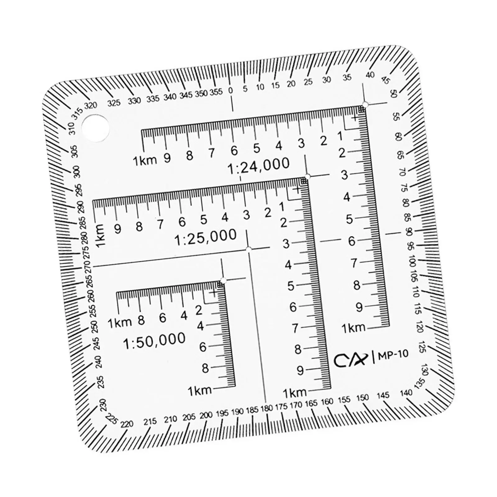 Pocket Grid Map Reading Transparent 1:24000 1:25000 1:50000 School Learning for Poltting Utm, Usng, Mgrs Coordinates Map Reading