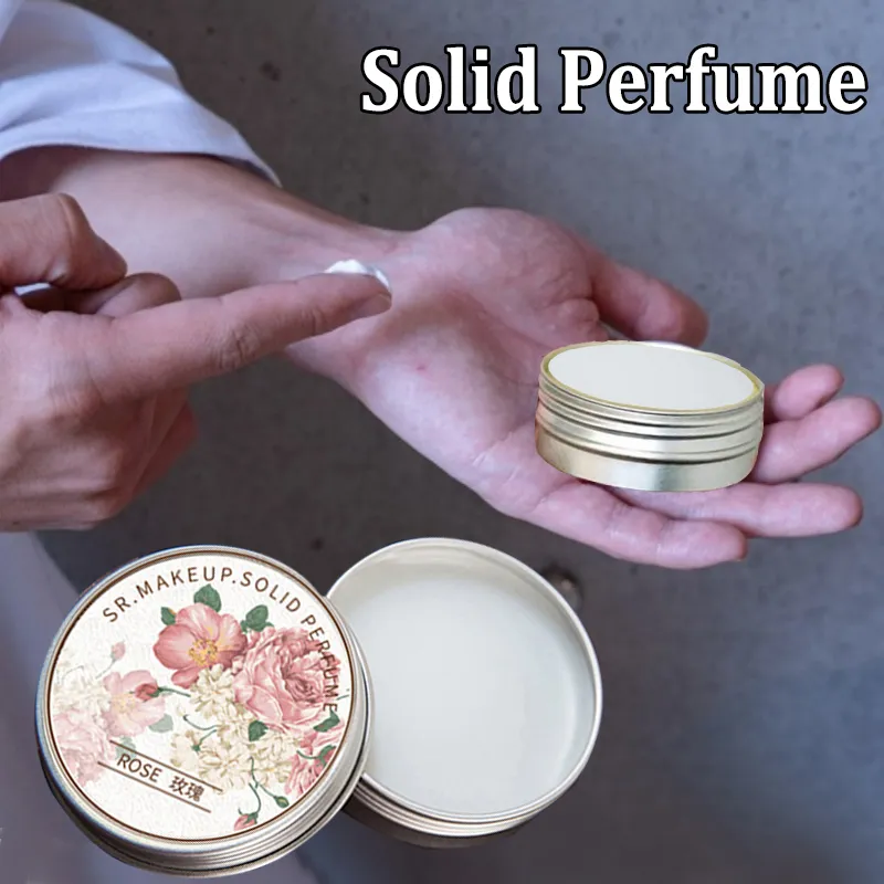 1 unidad de Perfume sólido para mujer, fragancias duraderas, bálsamo sólido portátil fresco y elegante para mujer, Perfumes sólidos, desodorante aromático corporal