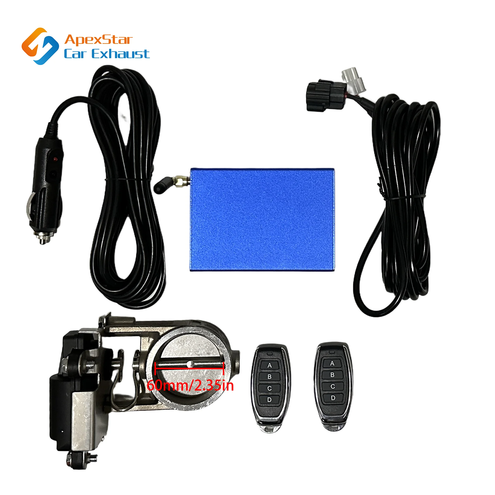 Auto Uitlaatpijp Elektronische Klep Kit Universele Multi-hoek Modus 51 63 76 MM Controller Apparaat Afstandsbediening Kit controller Schakelaar
