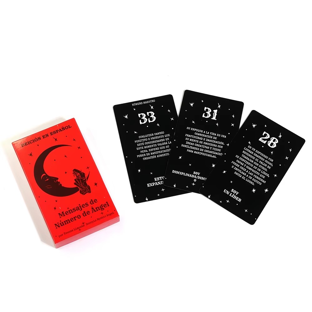 Engel Nummer Berichten Tarot Kaarten Waarzeggerij Oracle 44 Stuks Kaarten Fate Waarzeggerij Tarot Dek Familie Party Bordspel