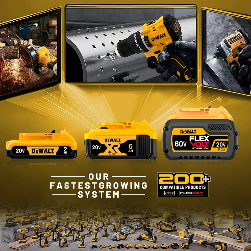 Original DEWALT battery，20V,，6AH， rechargeable lithium-ion battery， DCB115， DCB118,，Dewalt tool battery, dewalt ，DCB1104 charger