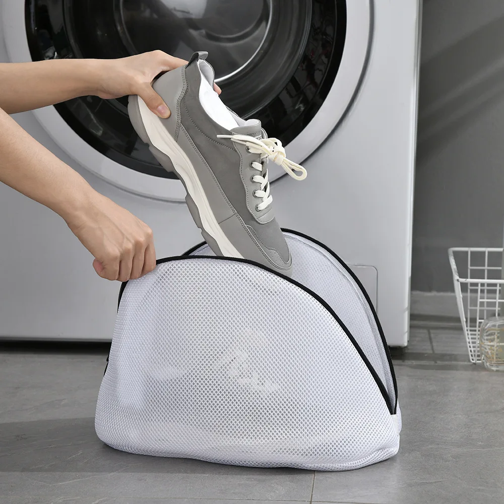 Anti-deformation Mesh Laundry Bag Washing Machine Shoes Bag Travel Shoe Storage Protective Sneakers Laundry Net Organizer