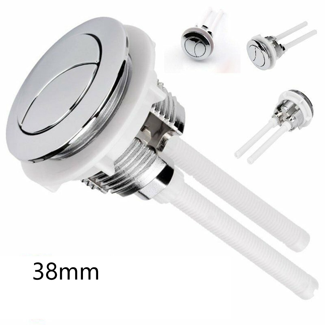 1 stücke 38mm Doppels pülung Toilette Rund ventil Druckknopf Wassers pa rendes Absperr werkzeug abs Bi-Halbmond für Badezimmer WC Zisternen