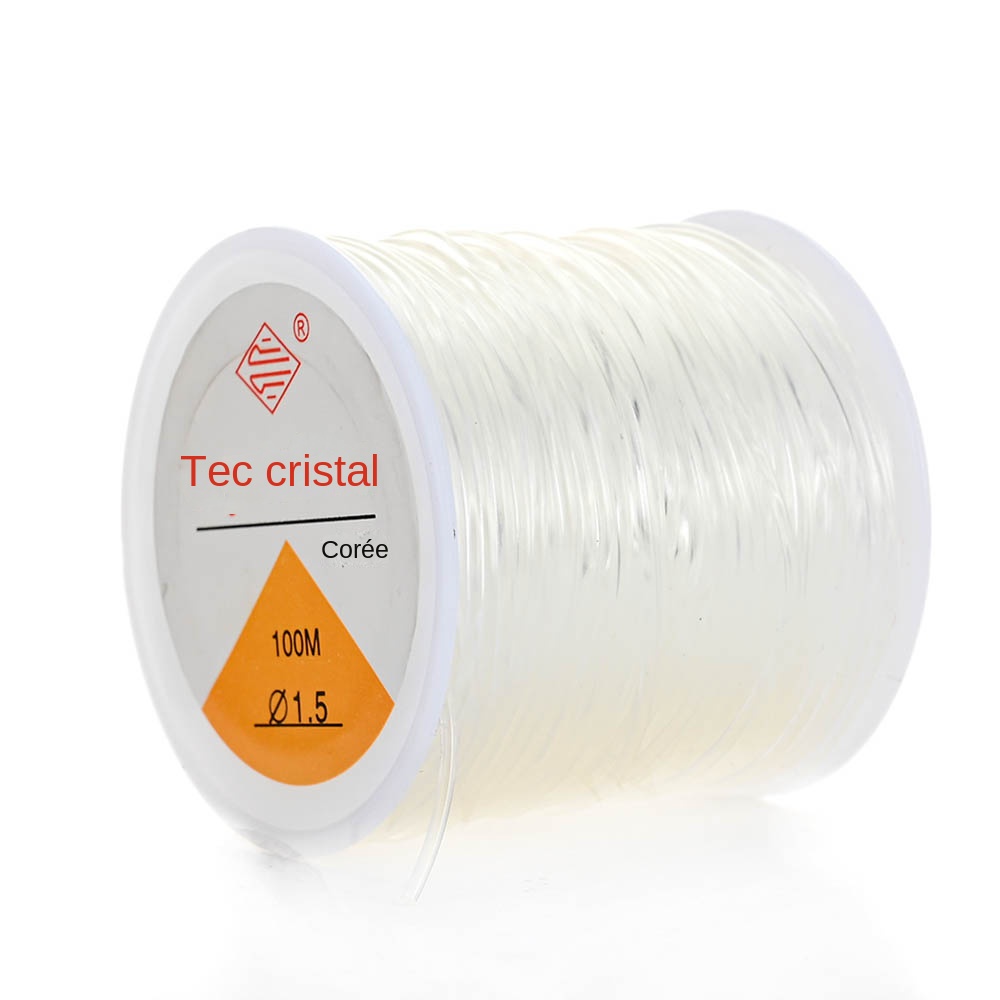 IYOE 0.5-1.5mm cordon élastique fil élastique Transparent pour la fabrication de bijoux Bracelet à bricoler soi-même collier accessoires de perles