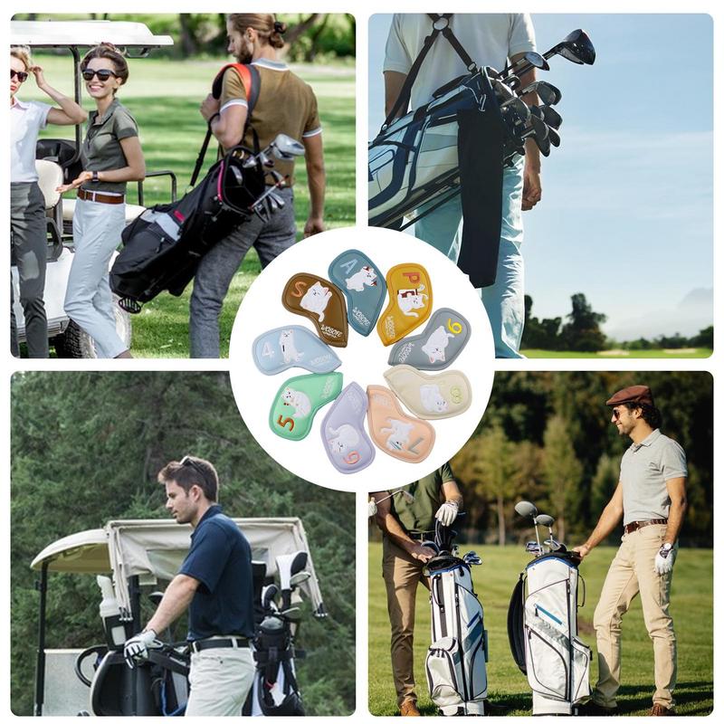 9 шт., головные уборы из ПУ кожи для гольфа