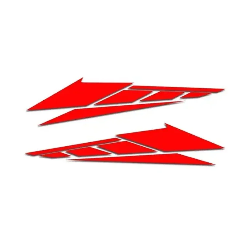 1 Pair Reflective Self-adhesive Motorcycle Tail Box Decals Anti-Scratch Waterproof Motorbike Car Decorative Stickers 20cm*4.7cm