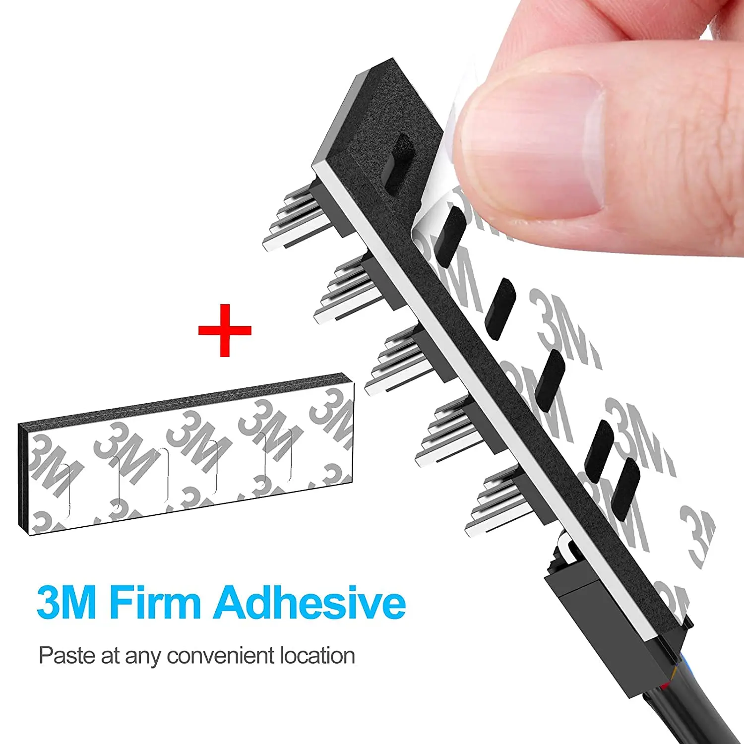 1 to 5 Way PWM Fan Hub PC CPU Cooling 4 PIN/3PIN Fan Power Cable Hub Splitter Adapter Desktop Computer Cooler Case Fans