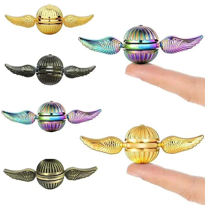 ตลก Fidget Spinner ของเล่นโลหะป้องกันความเครียด Hand Spinner ของเล่น Spinning Gyro Finger Rotation Gyroscope ของเล่นสําหรับเด็กผู้ใหญ่ของขวัญ