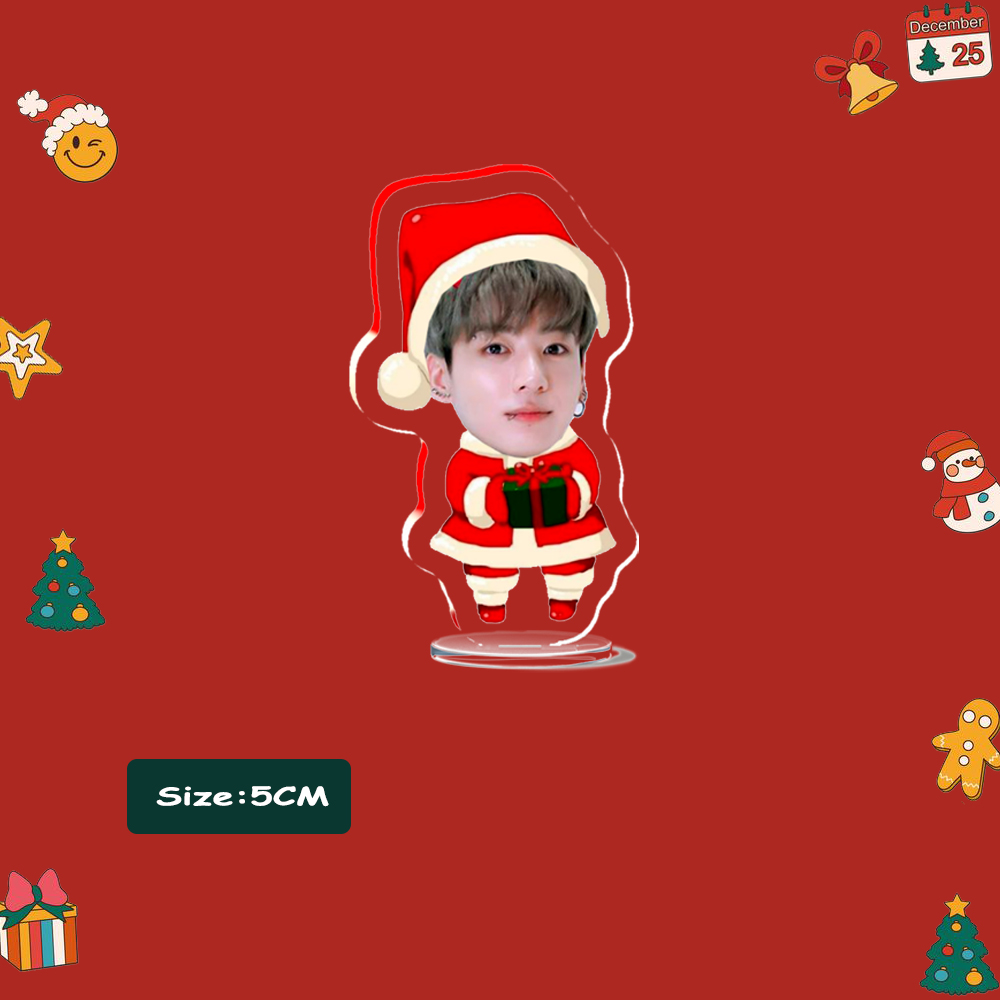 新しいメリークリスマスアクリル Kpop アイドルスタンディカスタマイズフィギュアスタンダー楽しいギフトアクセサリーマーチデスク装飾