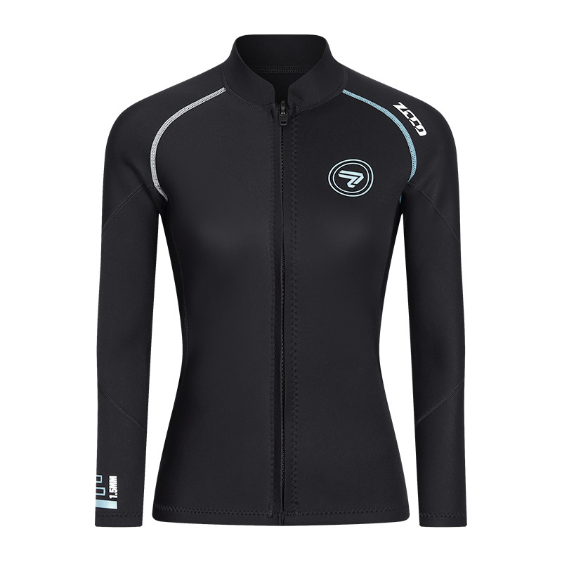 1,5 MM Neopren Neoprenanzug Männer Tauchen Jacke Langarm Schnorcheln Mantel Männlichen Surfen Winter Jacke Angeln Thermische Bademode