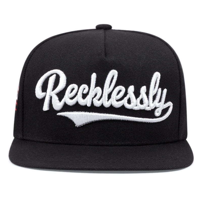 2024 새로운 패션 Reeklessly 미국 자수 남자 여자 야구 모자 힙합 스포츠 캐주얼 트럭 모자 Snapback 야외 태양 모자