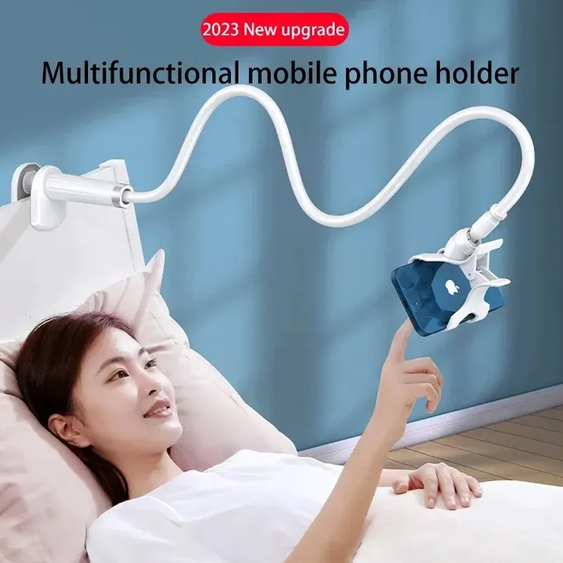 Supporto per telefono cellulare con clip a 360° Supporto portatile flessibile per letto pigro Staffa da tavolo Supporto da tavolo Base per iPhone Samsung Xiaomi