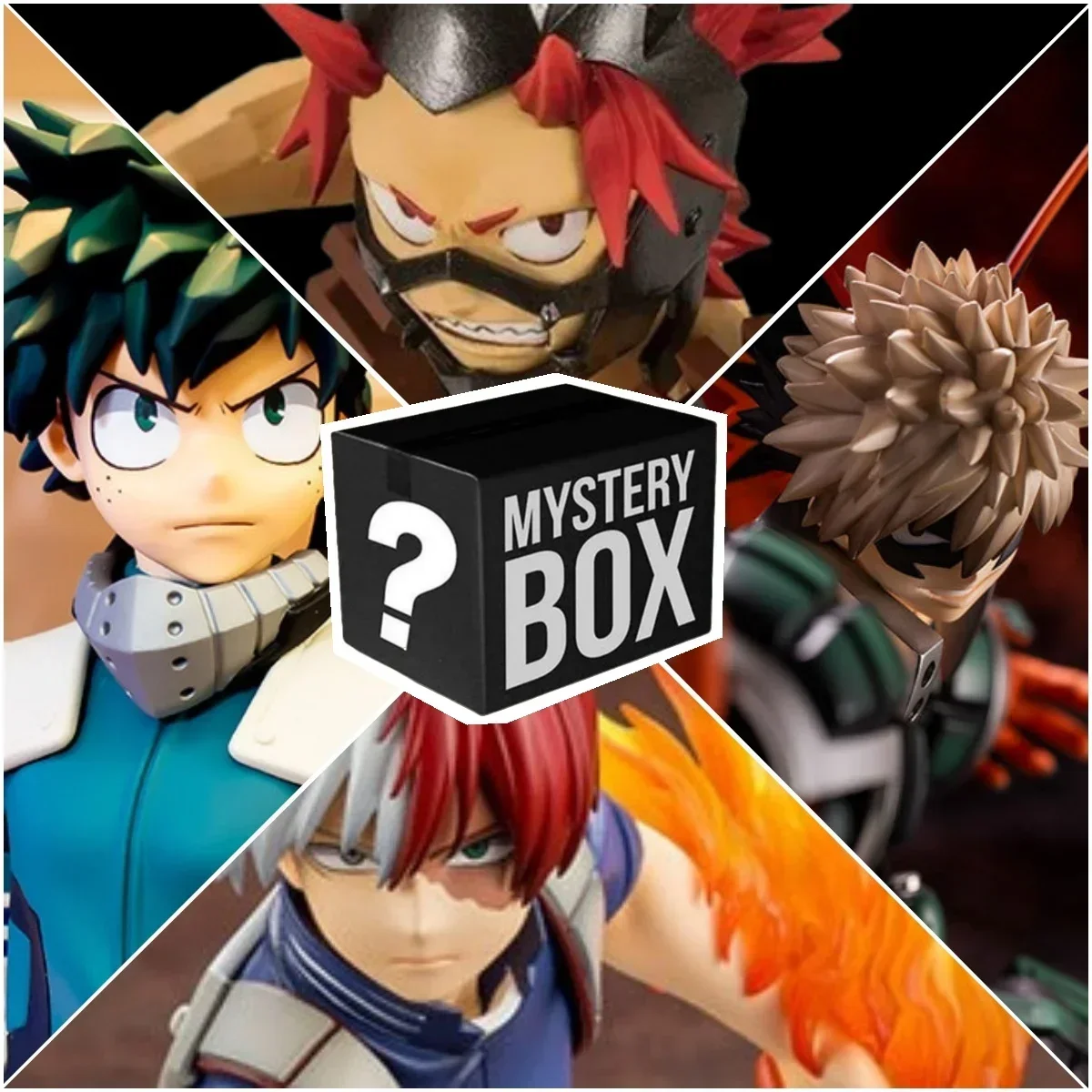 My Hero Academia Blind Box Anime Action Figure Shoto Bakugou Deku All Might Lucky Blind Box Duża figurka Anime Fans Gift