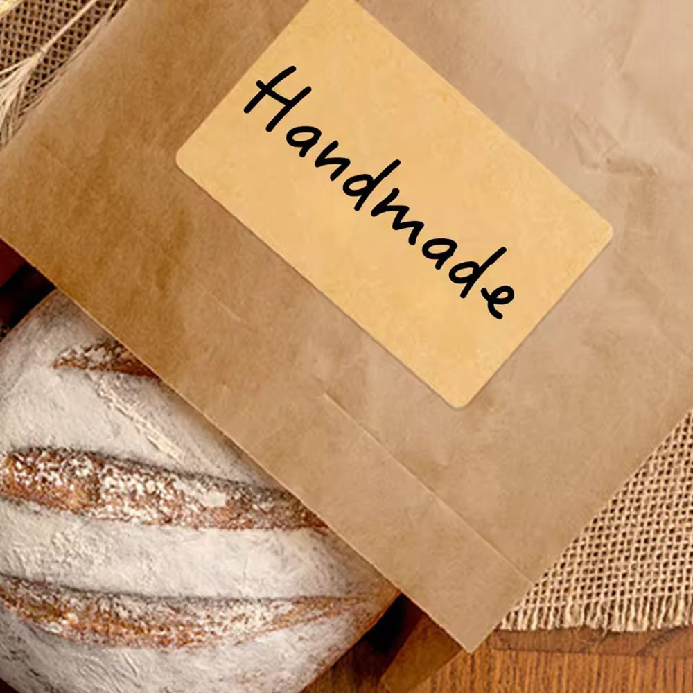 1/5 rolo de adesivos kraft, etiquetas autoadesivas, itens de papel, escritório, casa, garrafa de alvo de natal, adesivos de classificação manuscritos