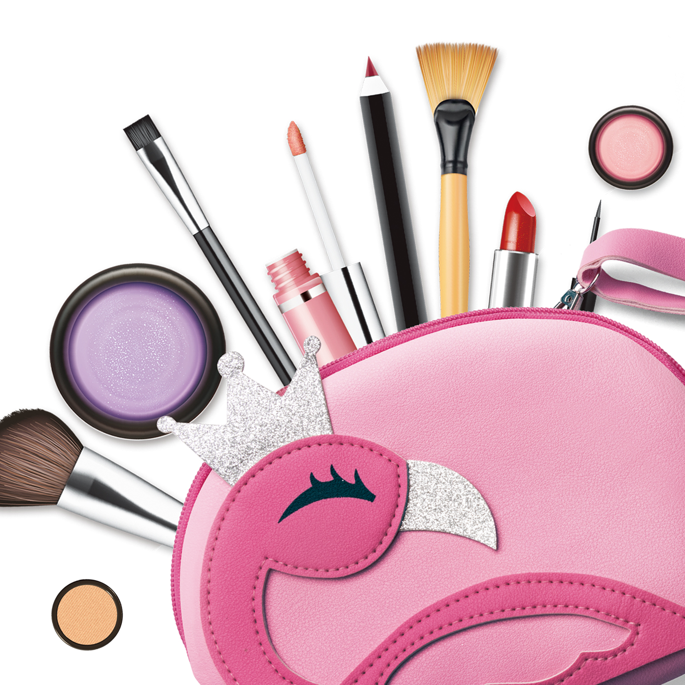 Рюкзак, имитация косметика, макияж для детей, игрушки для девочек от 7 до 10 лет, блестящая игрушка для волос, имитация игры