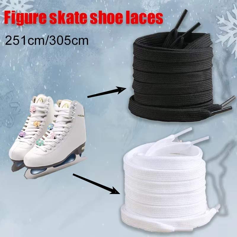251/305 cm Schnürsenkel für Eiskunstlaufschuhe verlängern langlebige Schlittschuhe Schnürsenkel für Kods Erwachsene Outdoor-Sport Schnürsenkel Schnur