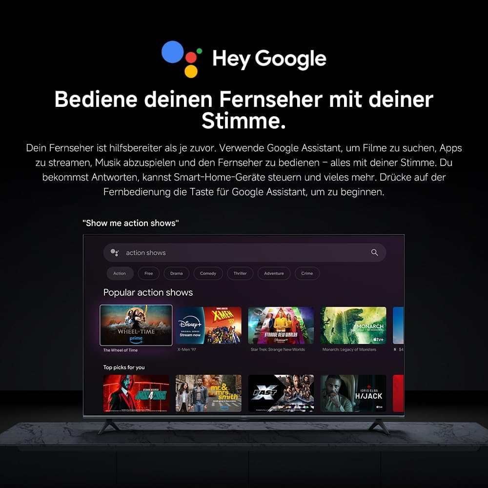 XIAOMI S MINI 55 144Hz QD-Mini LED Dolby Vision ®   QI, Dolby Atmos ®   TV do Google