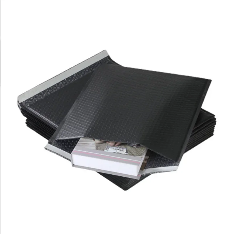 20 pçs/lote sacos de envelope de espuma preta auto selo mailers acolchoados envio envelopes com bolha saco de envio pacotes saco
