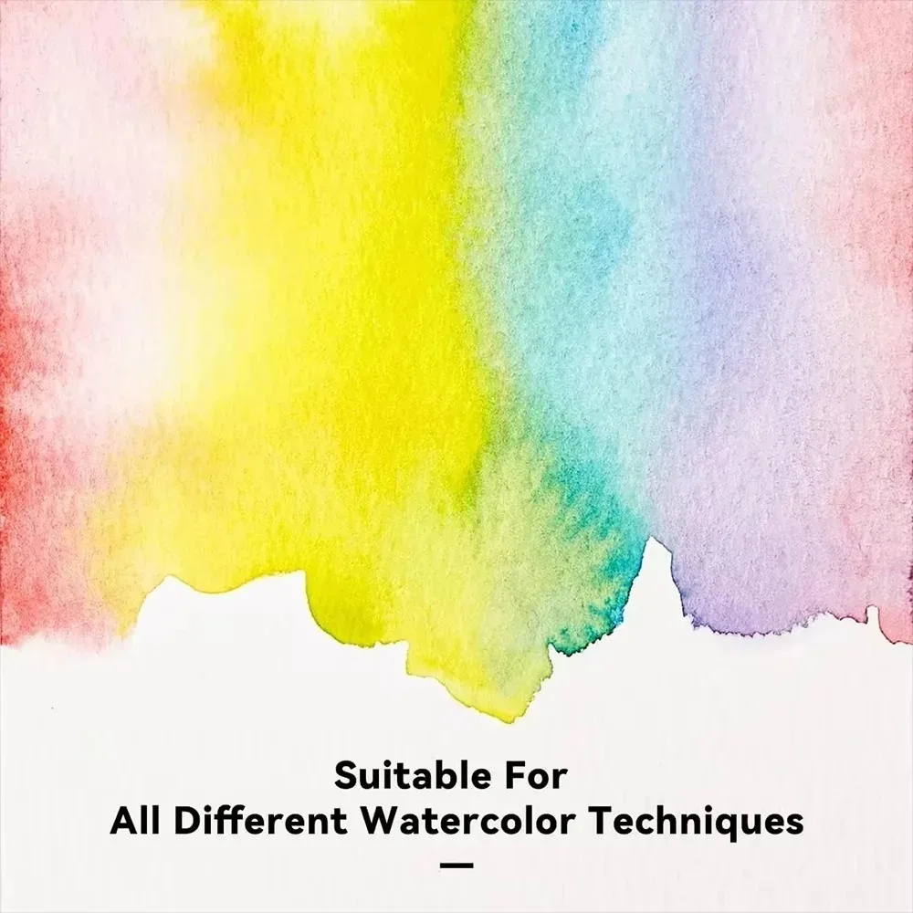Paul Rubens Square Watercolor Journal Drawing Notebook 300g Cotton Watercolor Sketchbook Hand Ledger for Beginners and Artists