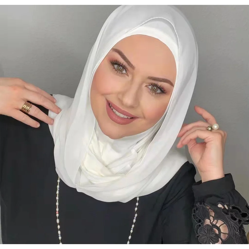 Hồi Giáo Voan Đen Hijab Abaya Ramadan Hijabs Cho Người Phụ Nữ Abayas Đầm Áo Đầu Đội Khăn Xếp Khăn Ăn Liền Undercap Modal Viscose