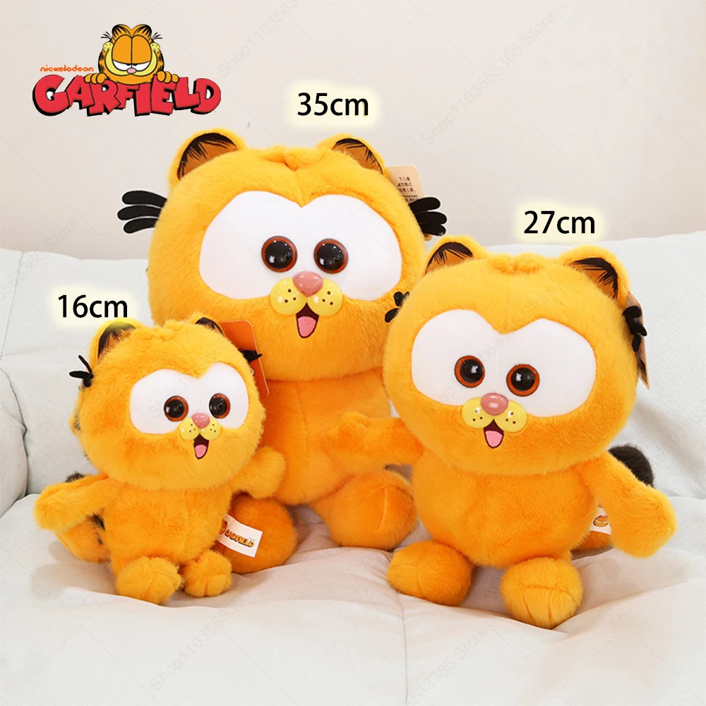 Garfield Original Plush ของเล่นน่ารัก Garfield Cat ตุ๊กตาตุ๊กตาพวงกุญแจจี้กระเป๋าเป้สะพายหลังตกแต่งห้องสําหรับของขวัญวันเกิด