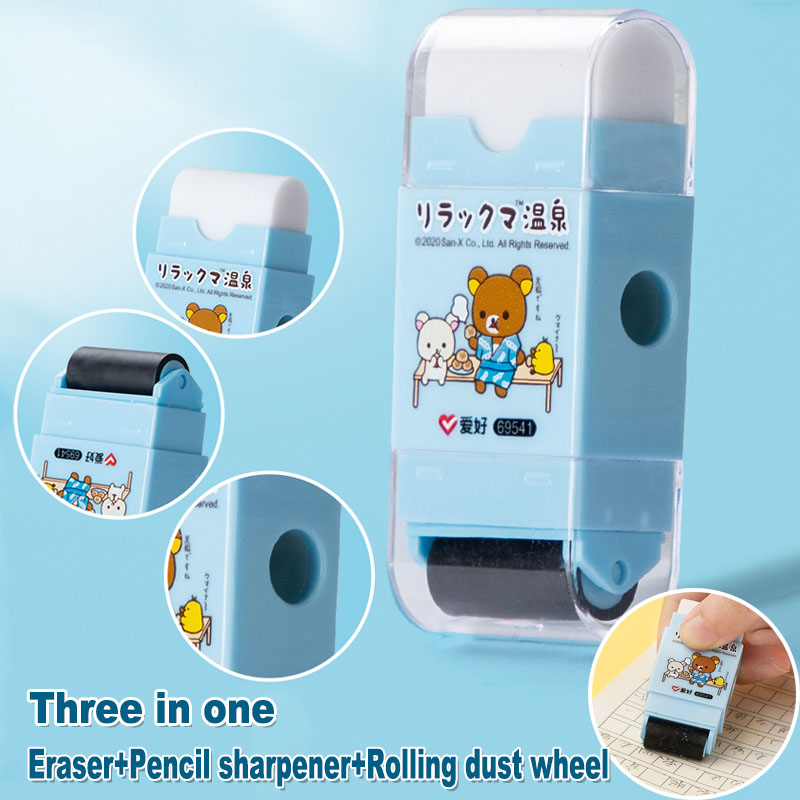 Kawaii Roller Radiergummi Schreiben Schreibwaren Korrektur Bleistift Spitzer Radiergummis für Kinder Büro Schulbedarf Klare Gummis Geschenk